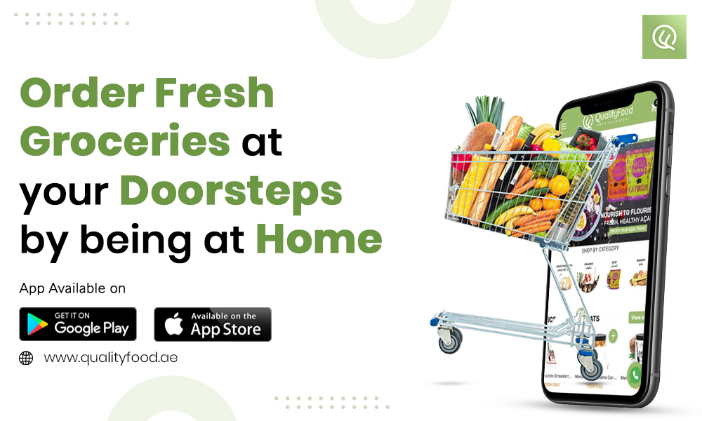 Order fresh groceries at your doorsteps by being at home