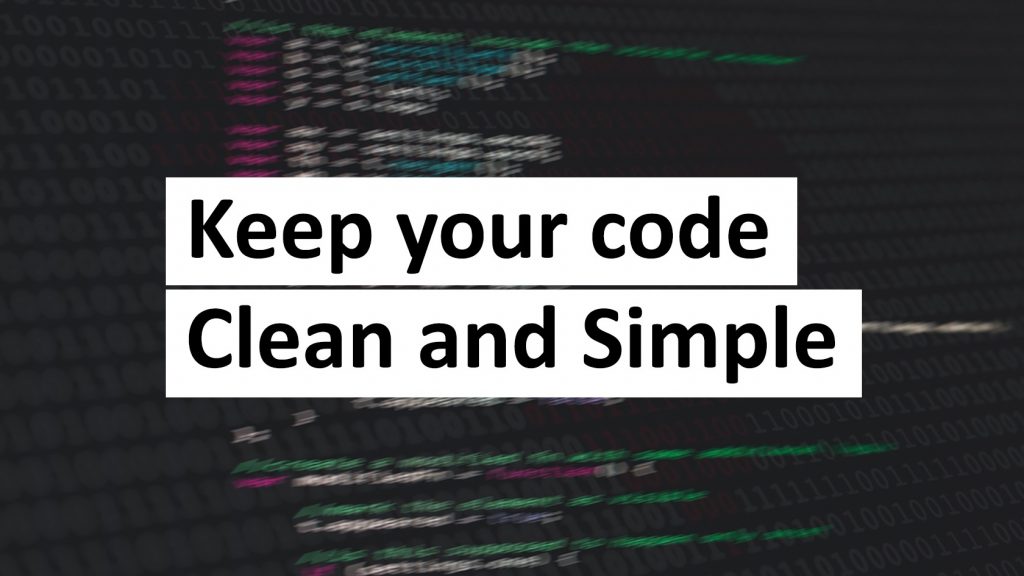 keep the code simple