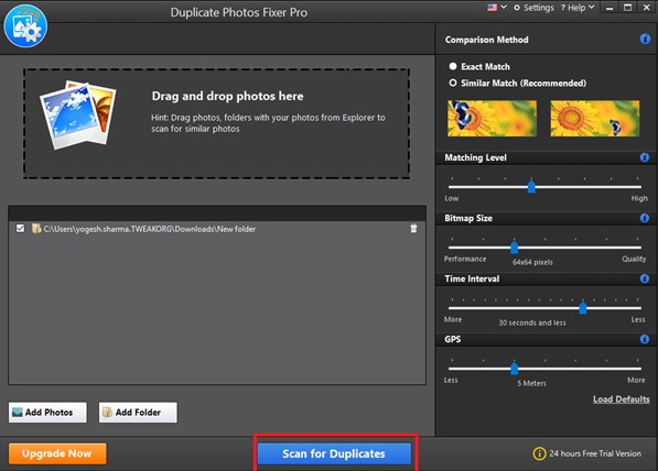 duplicate photo fixer pro screen resolution