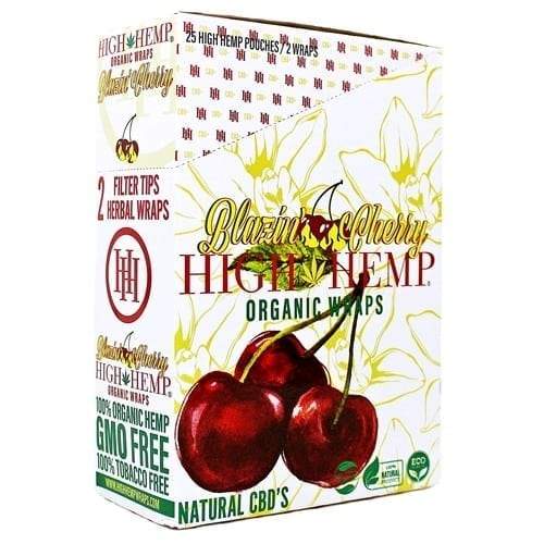 High Hemp Blazin Cherry Organic Wraps