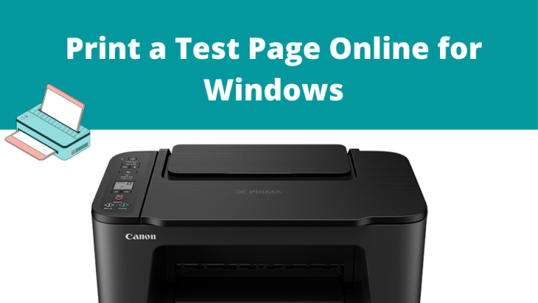 Print a Test Page Online for Windows Users