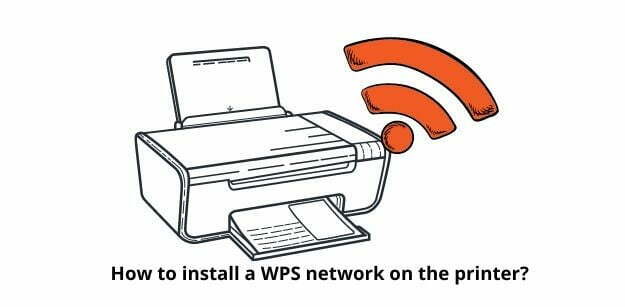 How to install a WPS network on the printer?