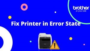Brother printer in error state