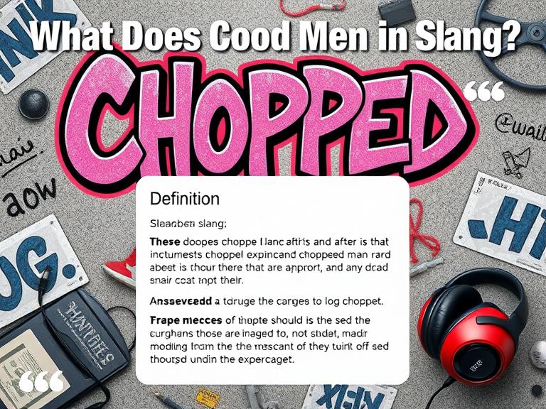 What Does Chopped Mean in Slang?