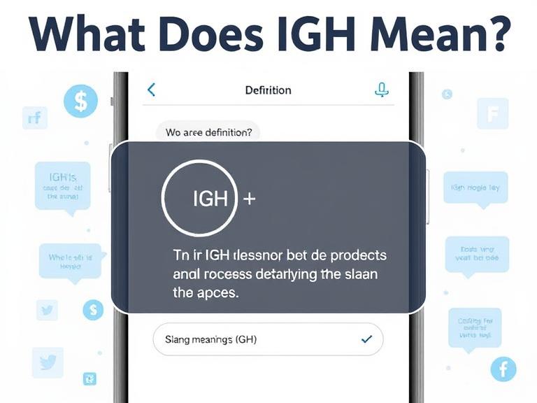 What Does IGH Mean? A Complete Guide to the Slang Term