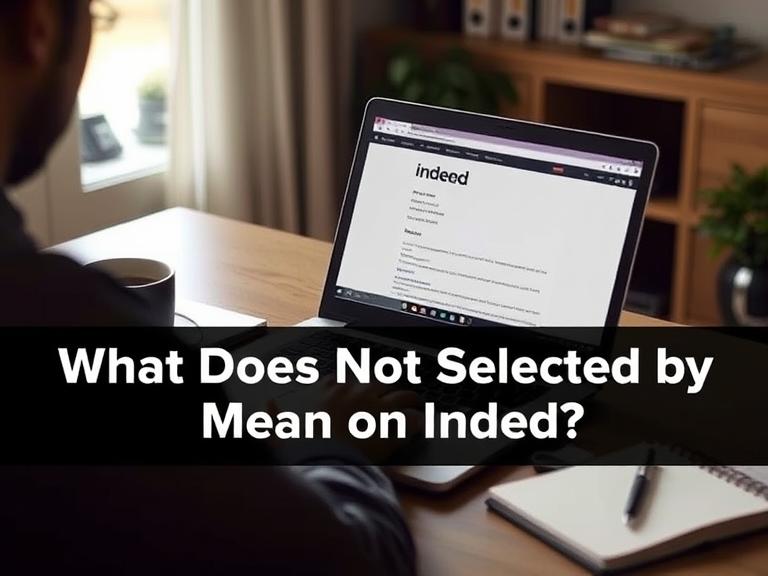 What Does Not Selected by Employer Mean on Indeed?