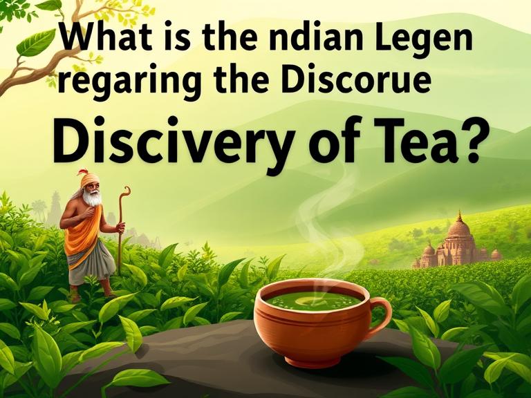 What Is the Indian Legend Regarding the Discovery of Tea?