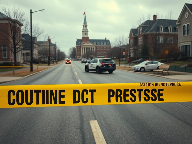 The Day a  Shut Down Goshen College Avenue Suspicious Device