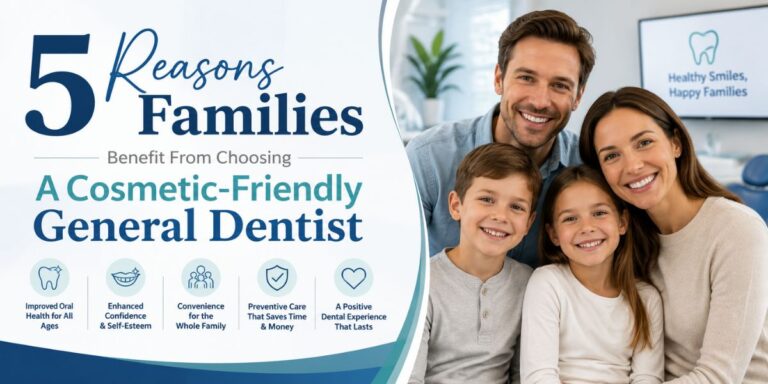 5 Reasons Families Benefit From Choosing A Cosmetic-Friendly General Dentist 5 Reasons Families Benefit From Choosing A Cosmetic-Friendly General Dentist