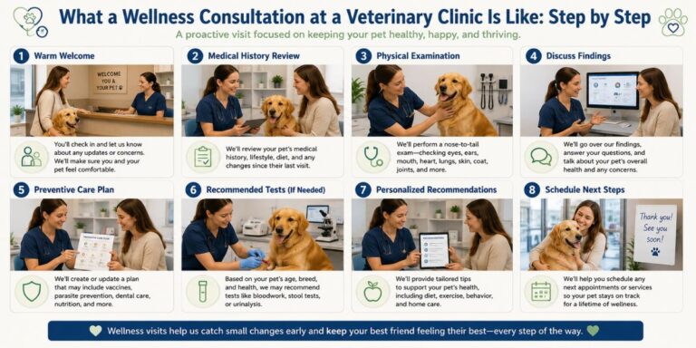 What a wellness consultation at a veterinary clinic is like: step by step What a wellness consultation at a veterinary clinic is like: step by step
