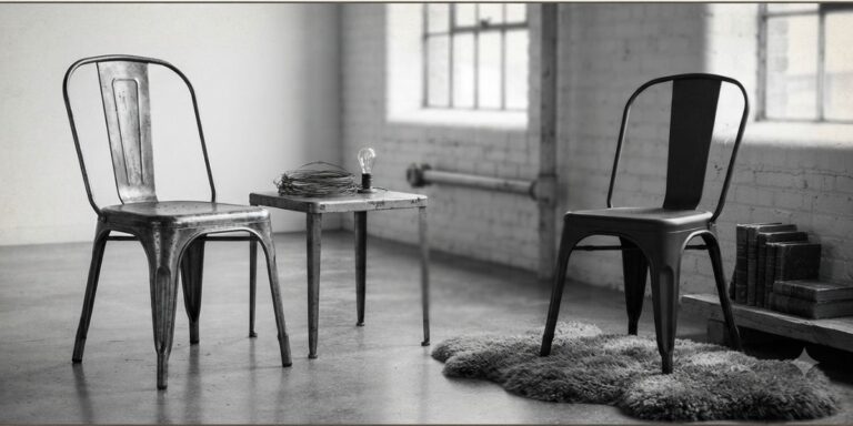 Jailhouse Metal Chair: A Study in Minimalist Industrial Design Jailhouse Metal Chair: A Study in Minimalist Industrial Design