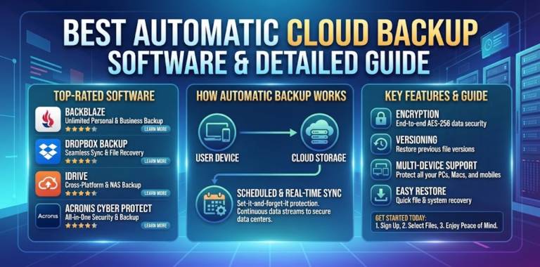 Best Automatic Cloud Backup Software and Detailed Guide