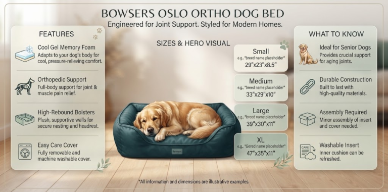 Bowsers Oslo Ortho Dog Bed: Features, Sizes, Comfort and What to Know