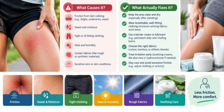 Skin Chafing and Irritation: What Causes It, and What Actually Fixes It