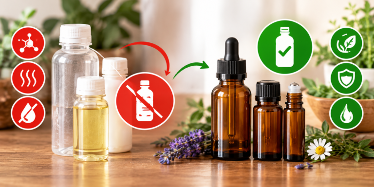 Why Essential Oils Belong in Glass, Not Plastic Why Essential Oils Belong in Glass, Not Plastic